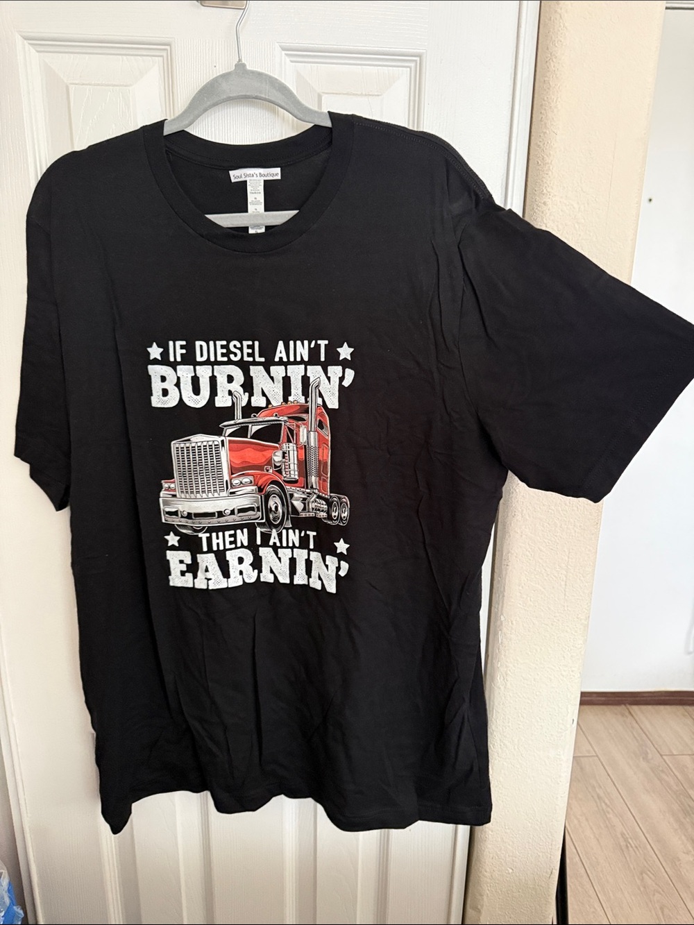 Men’s trucker Crewneck T-Shirt - Picture 4 of 6